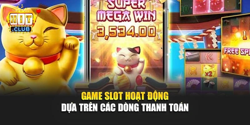 Game slot hoạt động dựa trên các dòng thanh toán